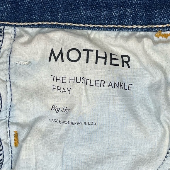 MOTHER The Hustler Ankle Fray Jeans in Big Sky Size 28 - Picture 11 of 15